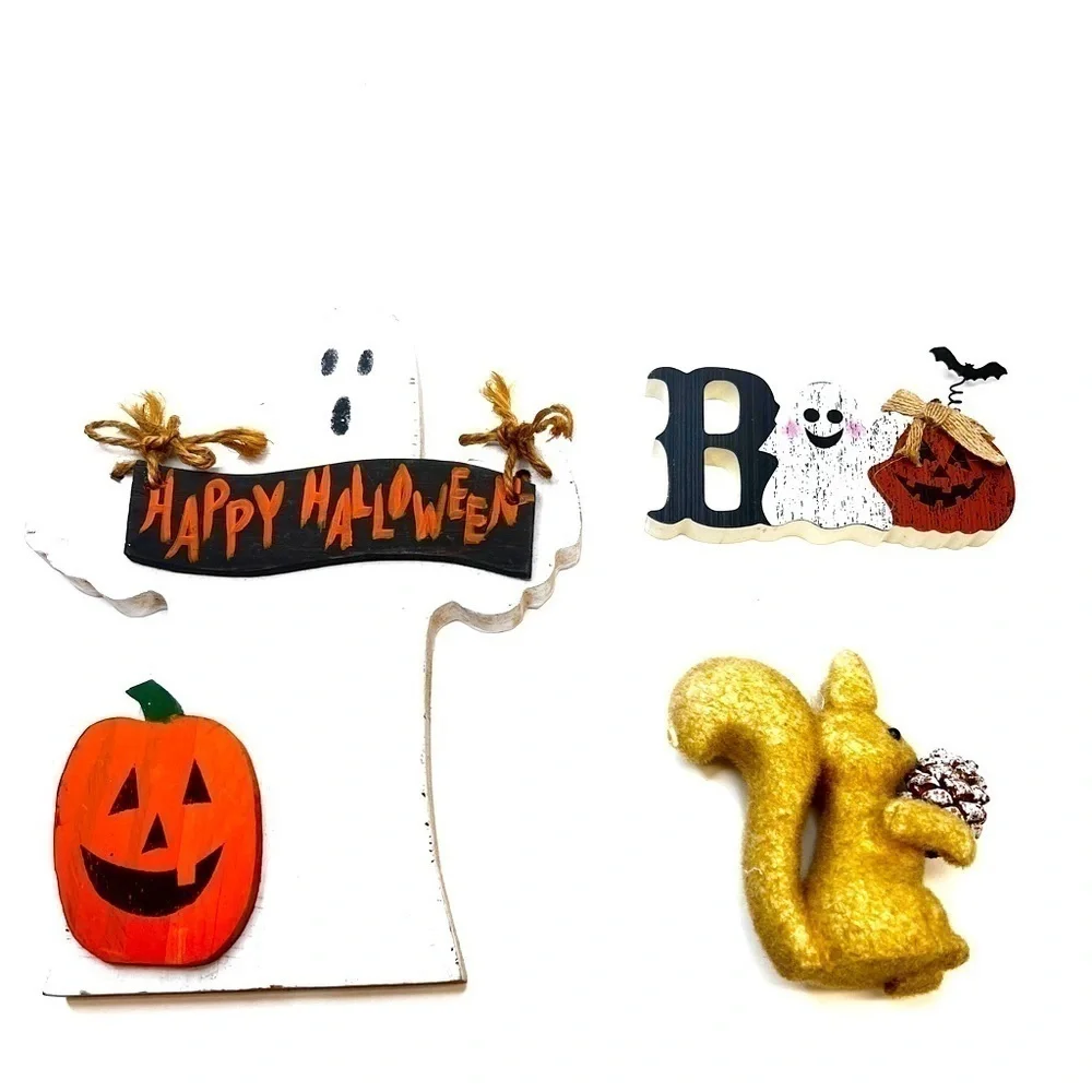 TABLEAU Halloween Ghost & Squirrel & Boo